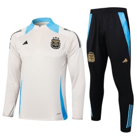 Argentinië Witte Trainings Sweatshirt Kwart-Zip 2024-25